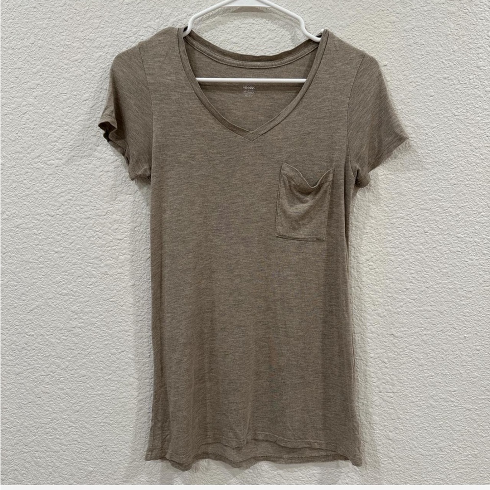 Mossimo Supply Co Green Fitted Short Sleeve T-Shirt